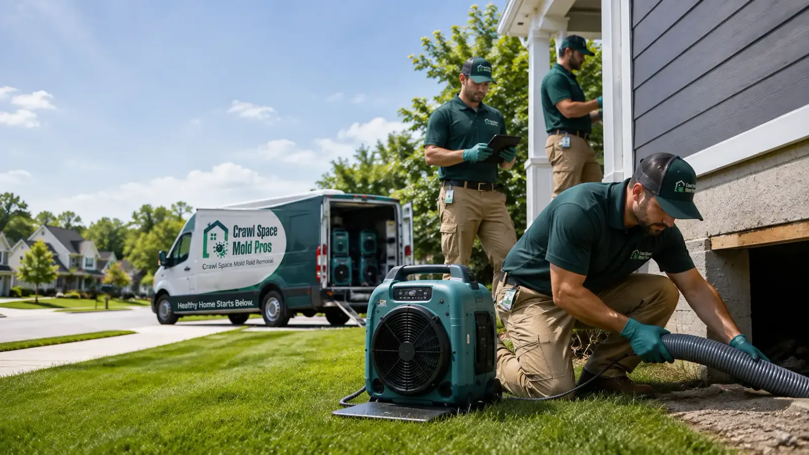 Crawl Space Mold Removal in Heyworth, IL